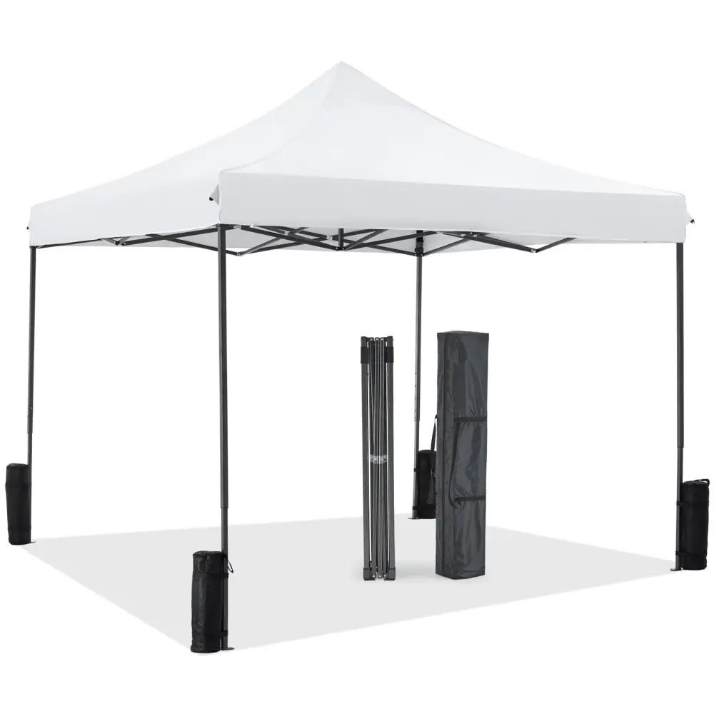 10 X 10ft Up Canopy Tent Easy Setup Outdoor Shade Instant Portable Sun Shelter Canopy Tent For Parties Camping Beach - 5