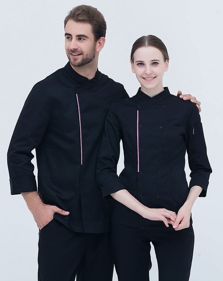 Kitchen Canteen Chef Clothes Autumn And Winter Suit Women