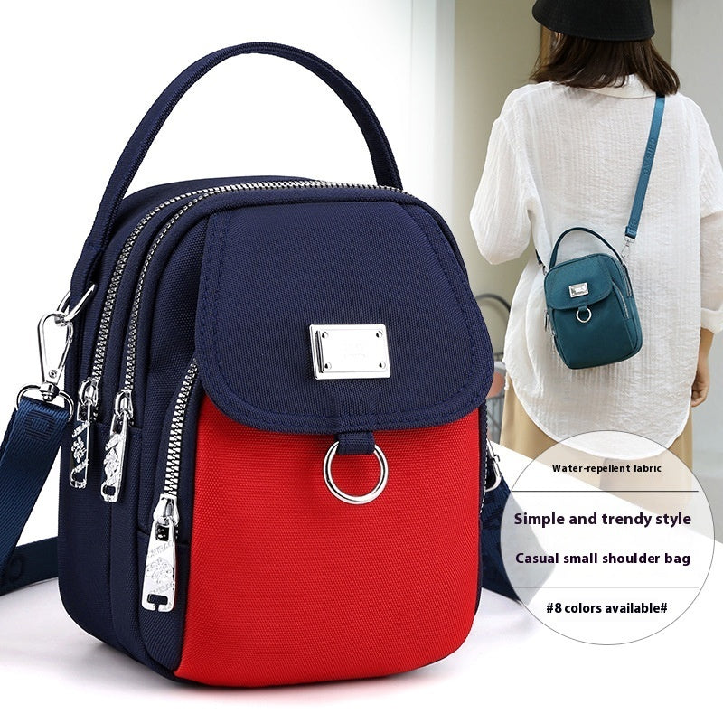 Crossbody Small Square Bag Multi-compartment Mobile Phone Bag