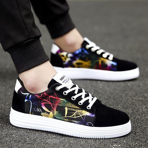 High School Students Trendy Men's Shoes 15 Years Old 13 Older Children 12 Boys Sports Canvas Shoes