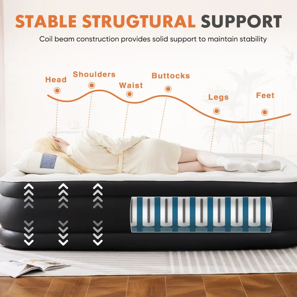 18 Inch Inflatable Mattress Air Bed - 5
