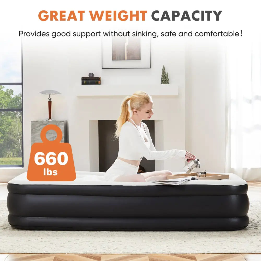 18 Inch Inflatable Mattress Air Bed - 5