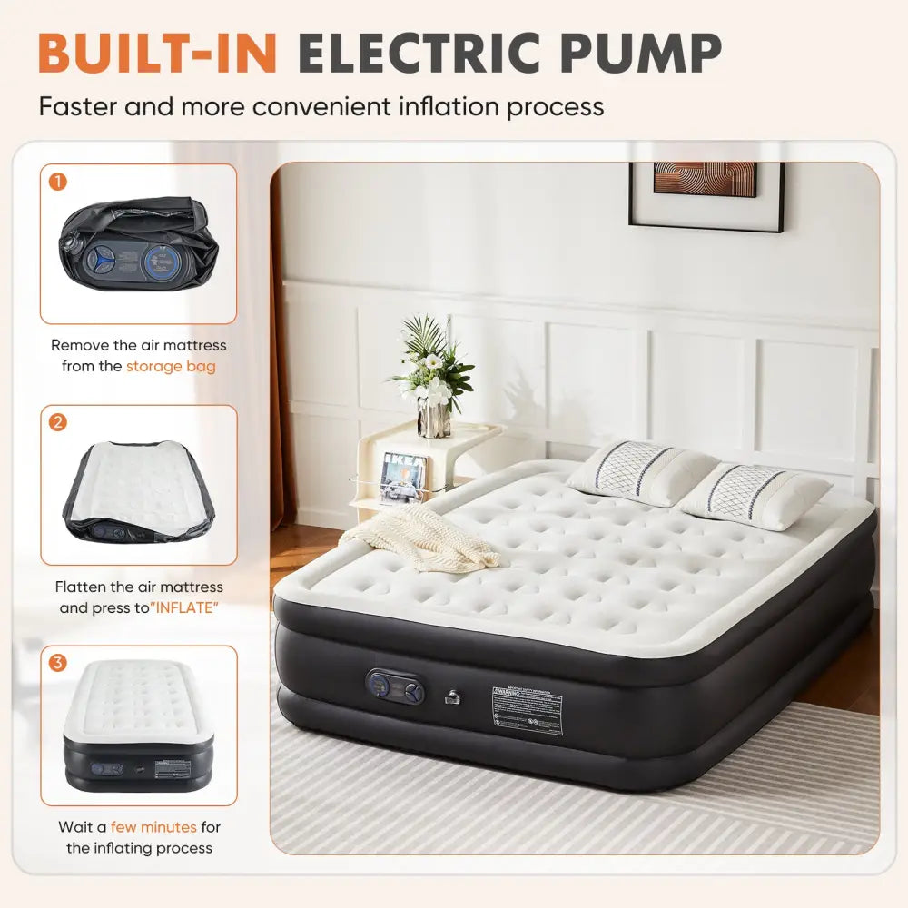 18 Inch Inflatable Mattress Air Bed - 5
