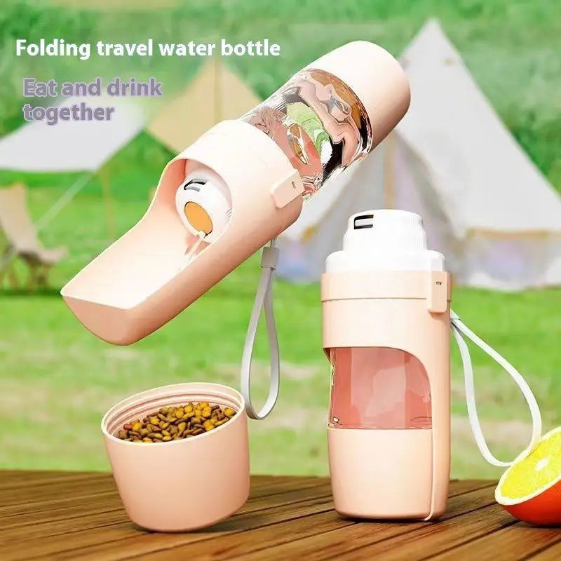 2 In 1 Travel Dog Water Bottle Pet Water Dispenser Feeder Drinking Feeder Dog Outing Water Feeder Pets Outdoor Portable Cup Pet Products Beyond Trends Hub