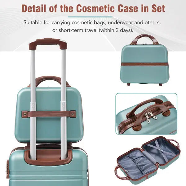 20-inch Hard-shell Suitcase With Cosmetic Bag - Suitcases and cosmetic bags - 5