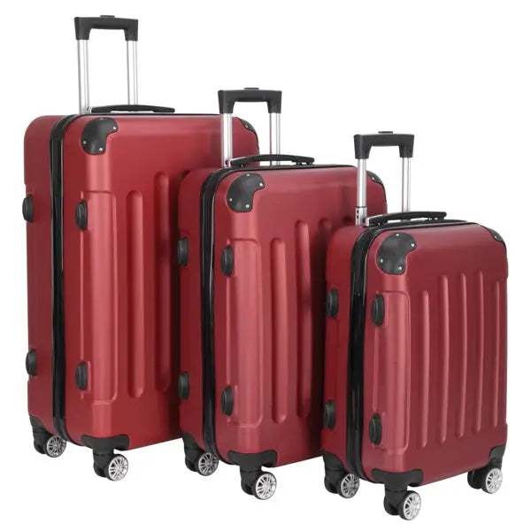 3-in-1 Swivel Wheel With Handle 4 Corner Protectors Trolley Box 20in 24in 28in ABS Aluminum Alloy Trolley Classic Color
