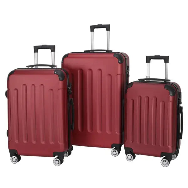 3-in-1 Swivel Wheel With Handle 4 Corner Protectors Trolley Box 20in 24in 28in ABS Aluminum Alloy Trolley Classic Color