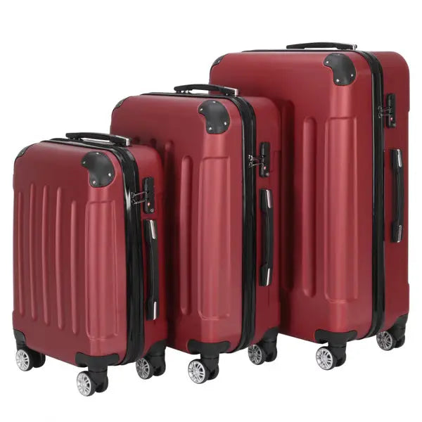 3-in-1 Swivel Wheel With Handle 4 Corner Protectors Trolley Box 20in 24in 28in ABS Aluminum Alloy Trolley Classic Color