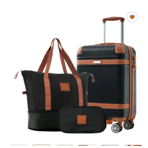 3-piece Suitcase - Black - 5