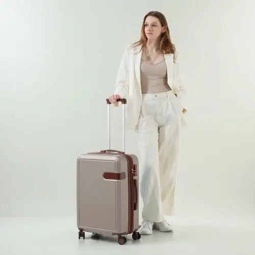 4 Piece Luggage Set With Compression Packing Cubes For Suitcase Expanable Spinner Wheels Lightweight Suitcase With TSA