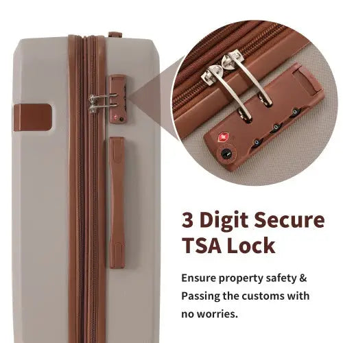 4 Piece Luggage Set With Compression Packing Cubes For Suitcase Expanable Spinner Wheels Lightweight Suitcase With TSA