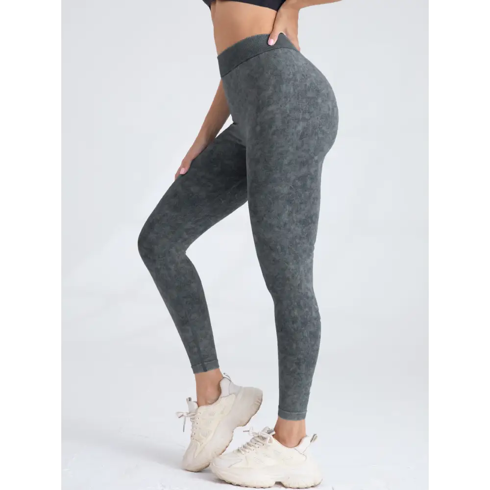 4 Pieces Scrunch Butt Lifting Workout V Back Leggings - 4PACK1 / S