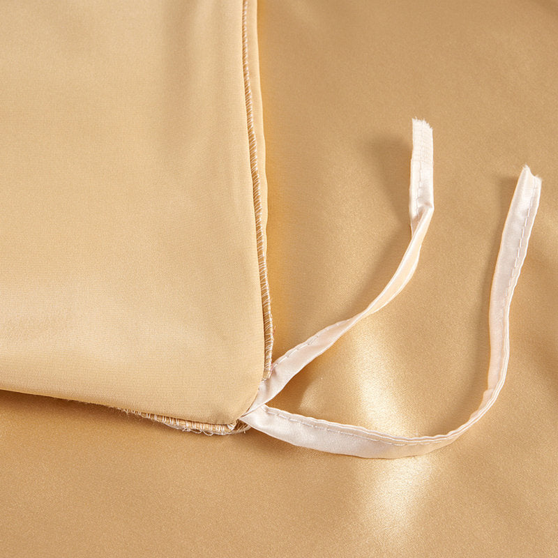 19 M Silk Bed Sheet Fitted Sheet Four-piece Set