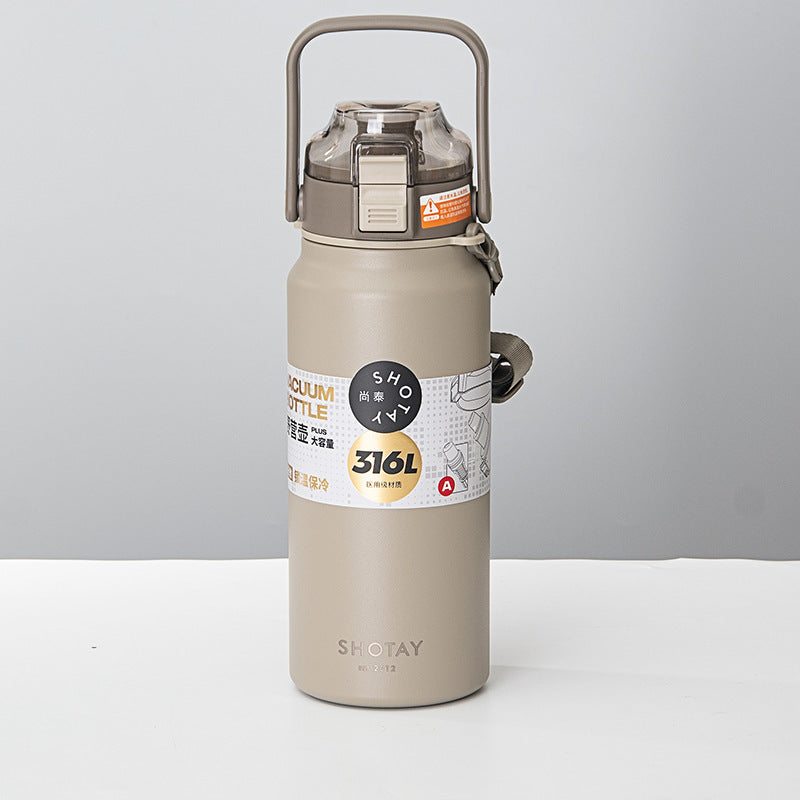 Portable And Fashionable Stainless Steel Large Capacity Sports Kettle