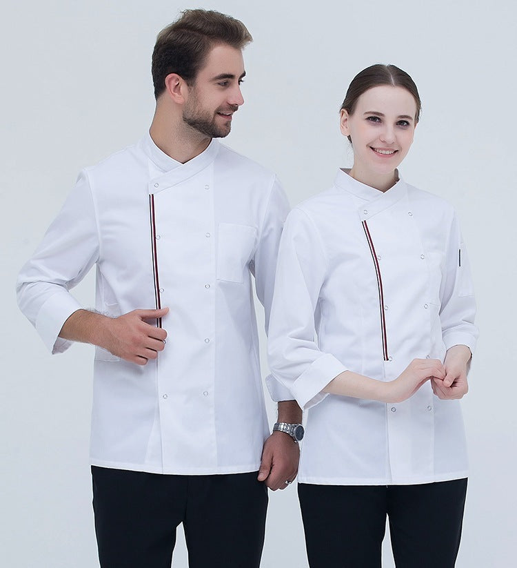 Kitchen Canteen Chef Clothes Autumn And Winter Suit Women