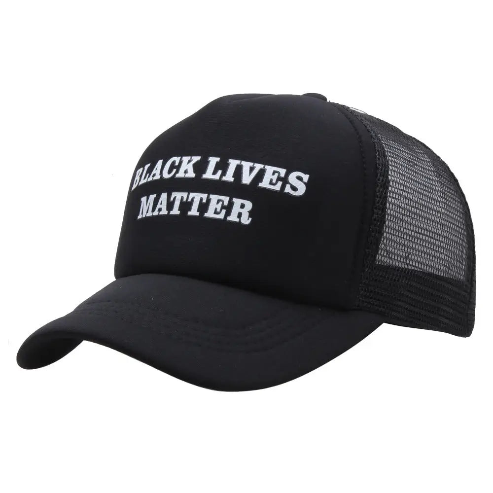 BLACK LIVES MATTER Printed Baseball Cap - Mesh Cap 5 / 58cm Adjustable