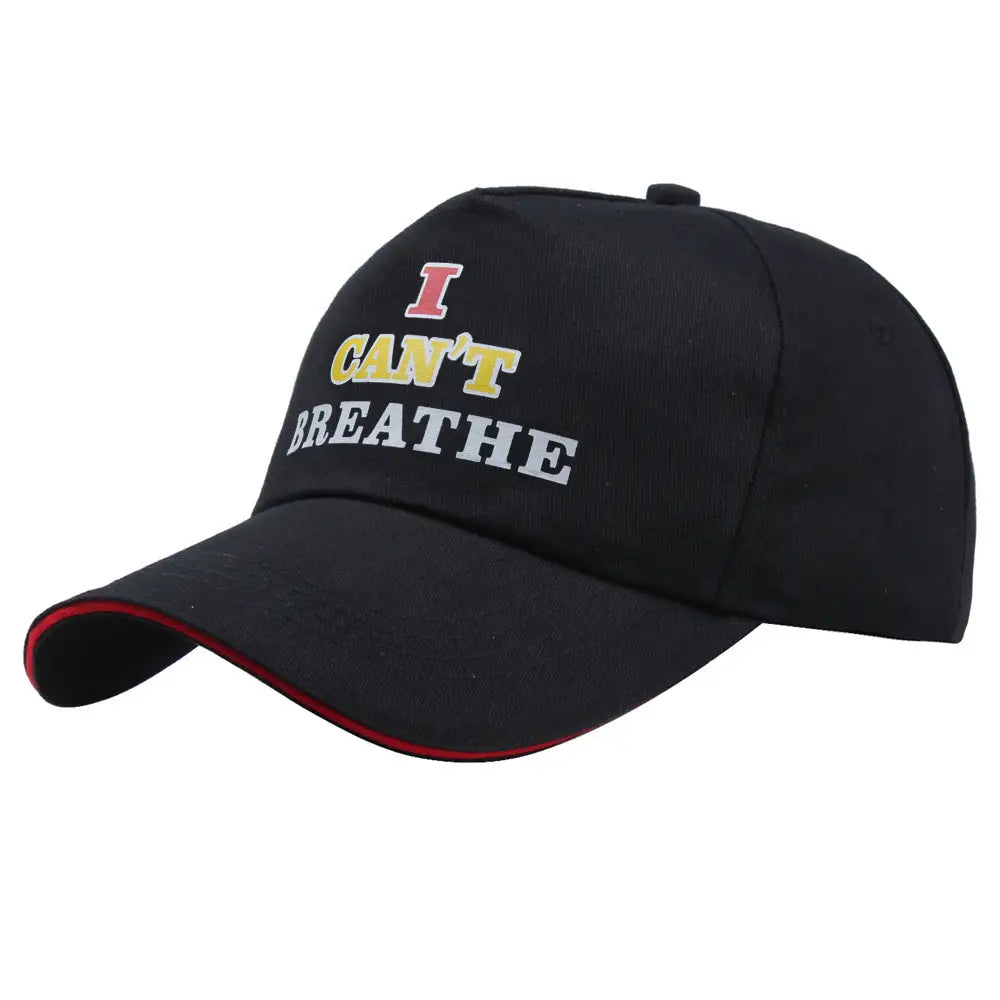 BLACK LIVES MATTER Printed Baseball Cap - Red Edge Sandwich Printing 3 / 58cm Adjustable