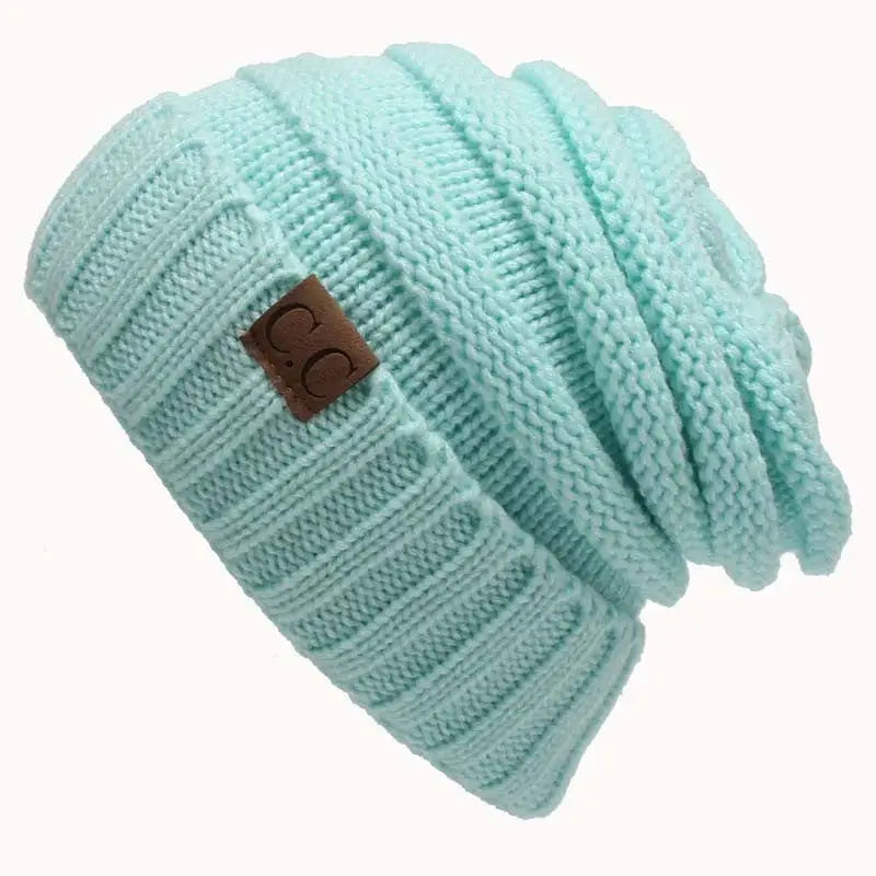 CC Beanies Winter Hats - Light Blue