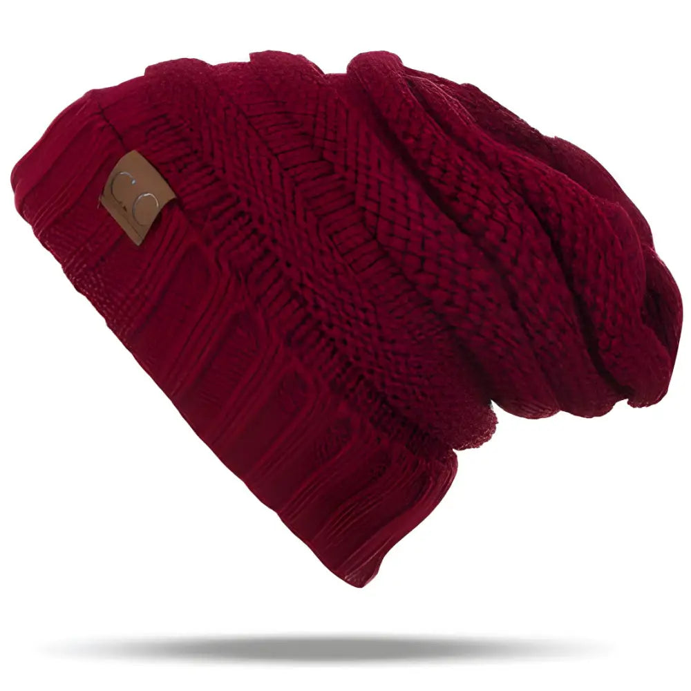 CC Beanies Winter Hats - Red wine