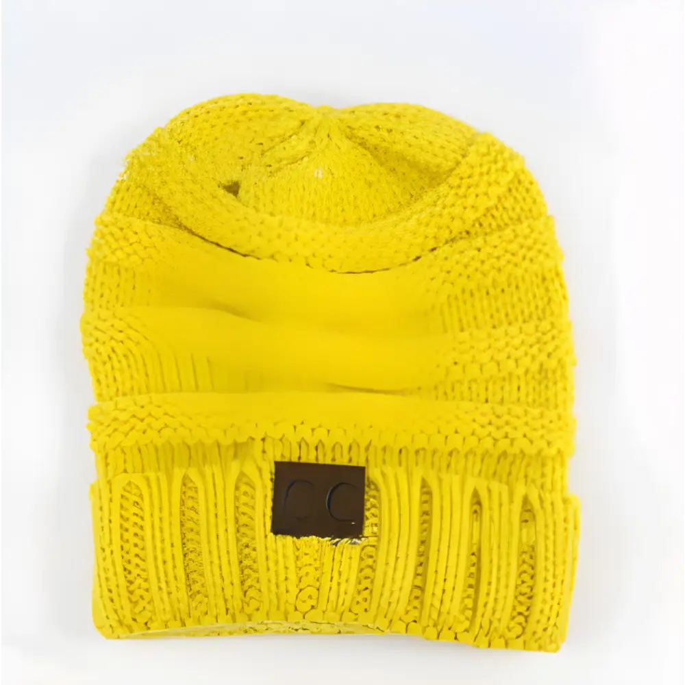 CC Beanies Winter Hats - Yellow