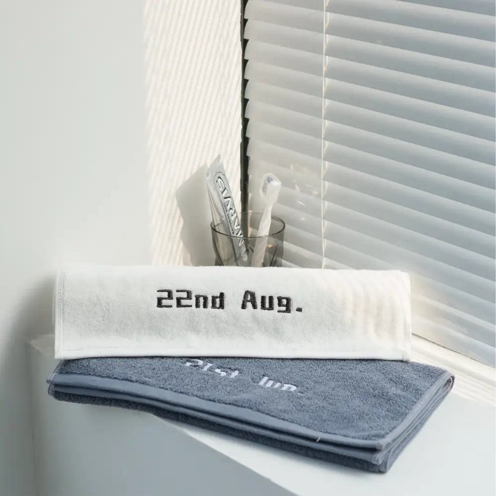 Customized Towels With Birthday Embroidery - 7