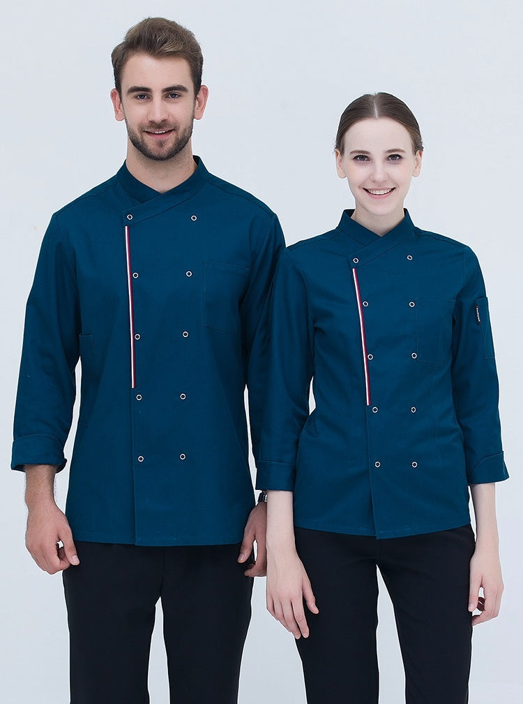 Kitchen Canteen Chef Clothes Autumn And Winter Suit Women