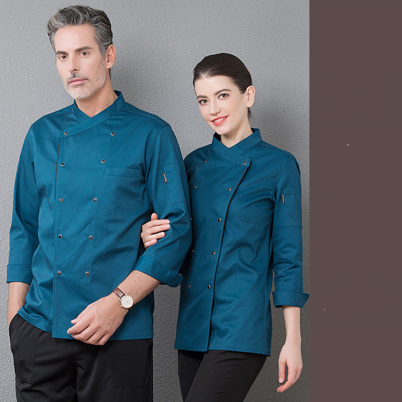 Kitchen Canteen Chef Clothes Autumn And Winter Suit Women