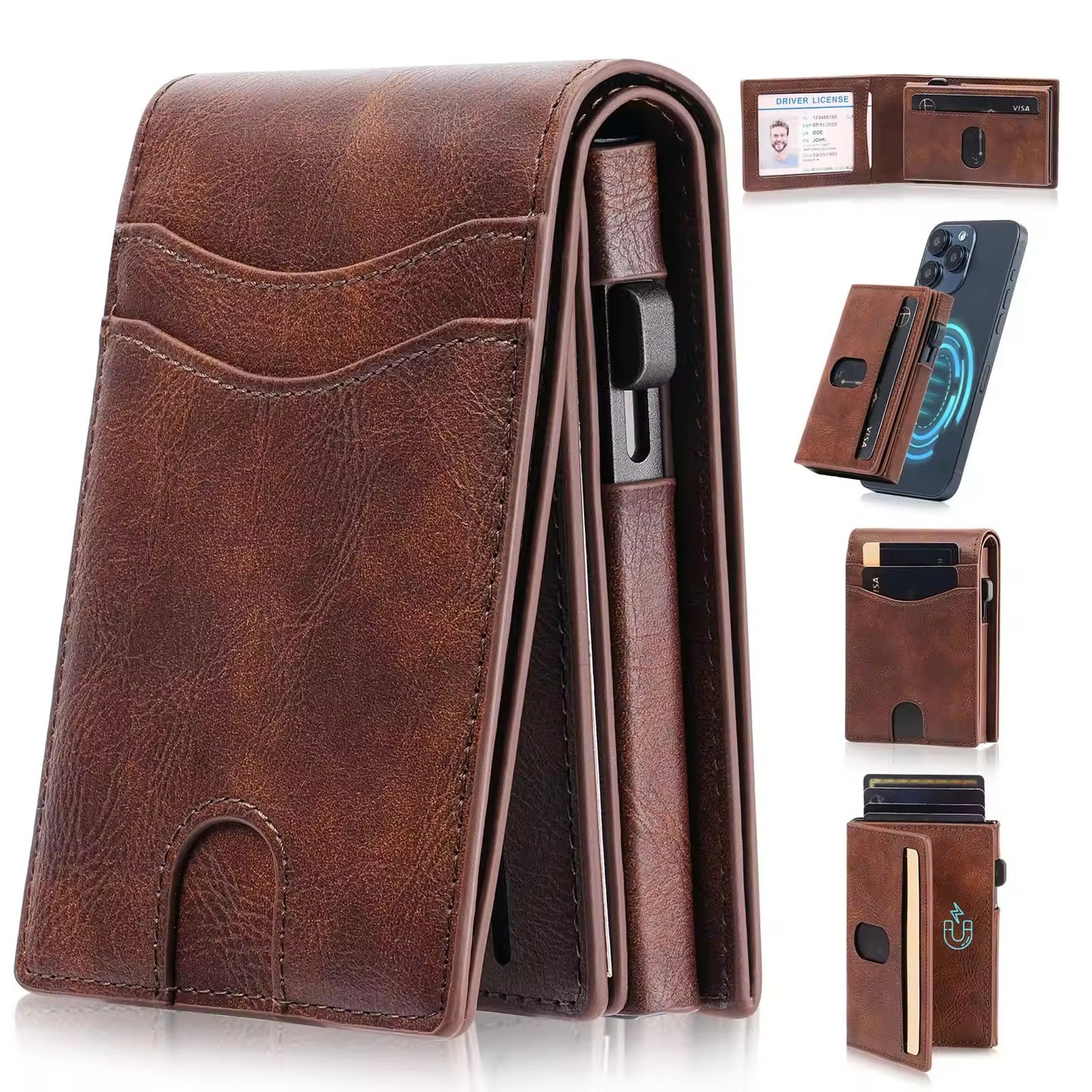 Magnetic Separation Metal Credit Card Case