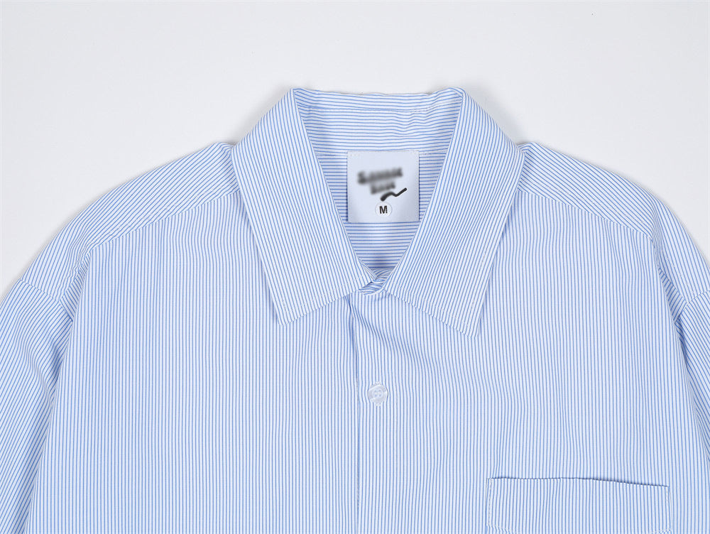 Color Matching Fashion Long Sleeve Shirt Men