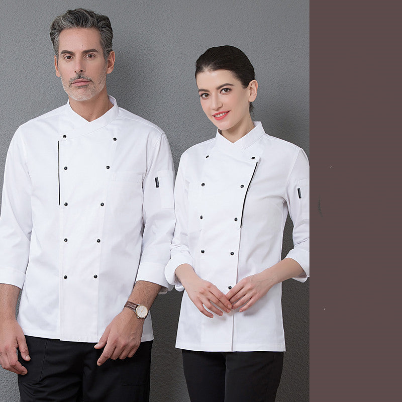 Kitchen Canteen Chef Clothes Autumn And Winter Suit Women