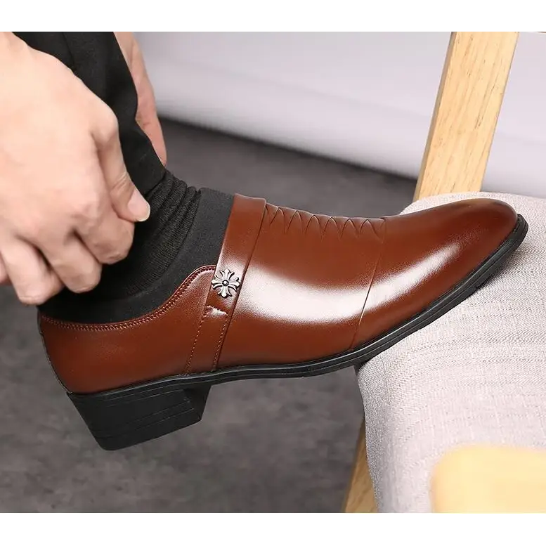 Fashion formal business men’s leather shoes