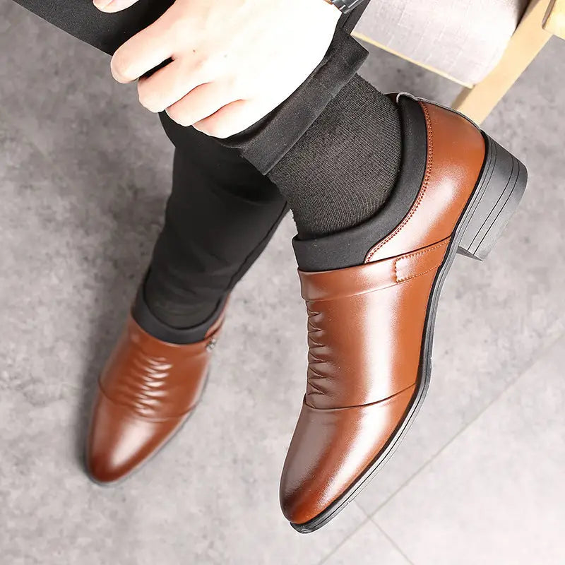 Fashion formal business men’s leather shoes