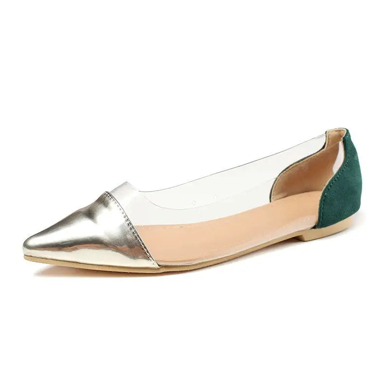 Flat Shoes For Women Ladies Fashion Classic Large Slip - Green / 35
