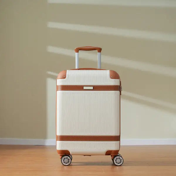 Hard Shell Luggage Set 3-piece Set 20 Inches - Beige - 5