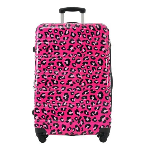 Hardshell Luggage Sets 3 Pcs Spinner Suitcase With TSA Lock Lightweight-20 24 28 Luggages - Hot Pink - 5
