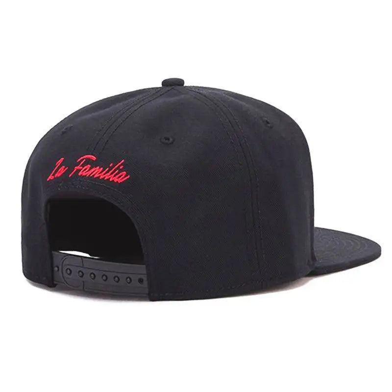Hat Embroidered Peaked Casual Baseball Cap - Black / Adjustable