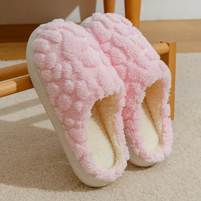 Home Fuzzy Slipper Unisex Cartoon Winter Plush Slipper Anti-Skid Soft Soled Cotton Shoes Comfy Outdoor Couple Slippers Beyond Trends Hub