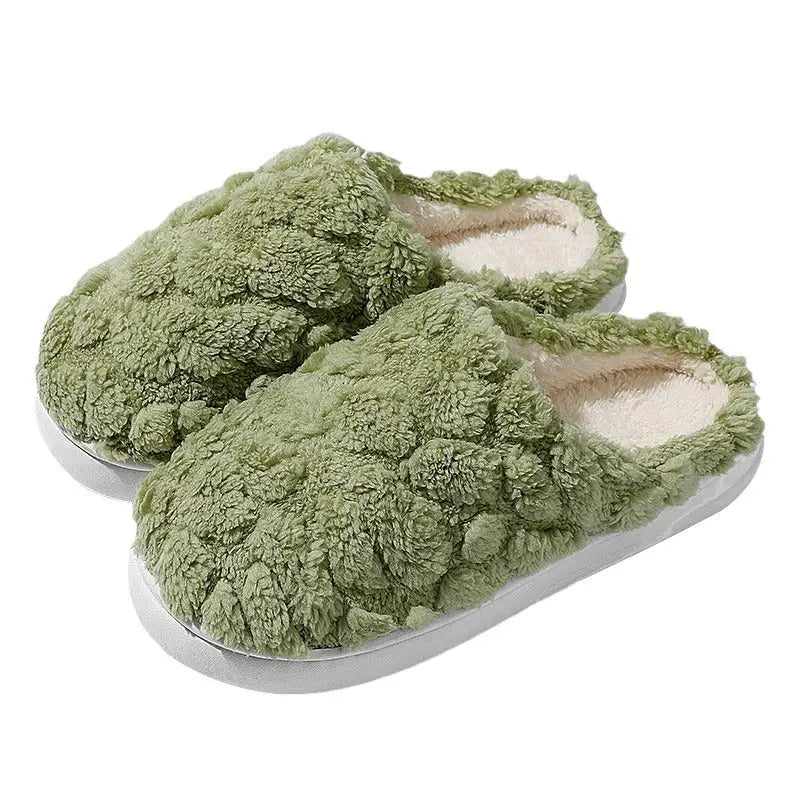 Home Fuzzy Slipper Unisex Cartoon Winter Plush Slipper Anti-Skid Soft Soled Cotton Shoes Comfy Outdoor Couple Slippers Beyond Trends Hub