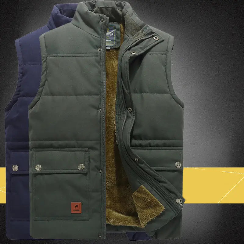 Large Size Vest Men Plus Velvet Thick Cotton Vest Beyond Trends Hub