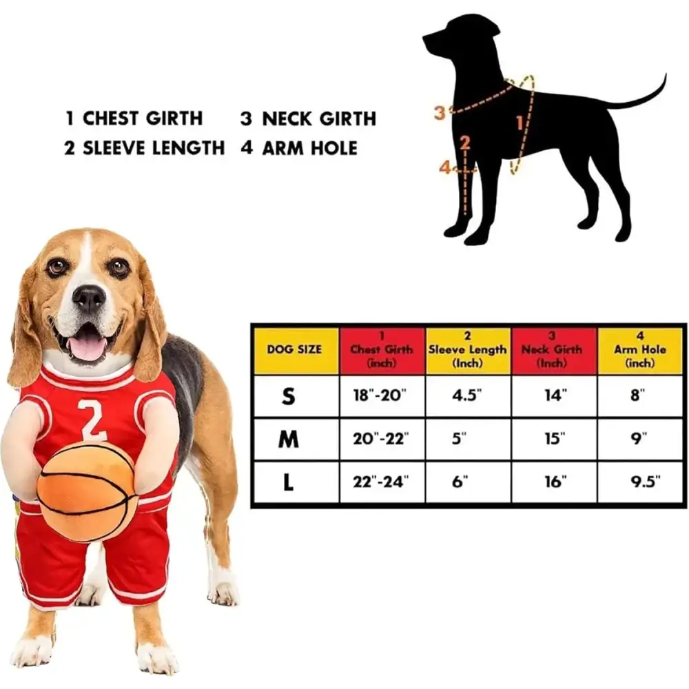 Pet Costumes Dog Basketball Player Costume Halloween Costumes For Dogs Funny Dress Up Sports Outfit Cosplay Clothes