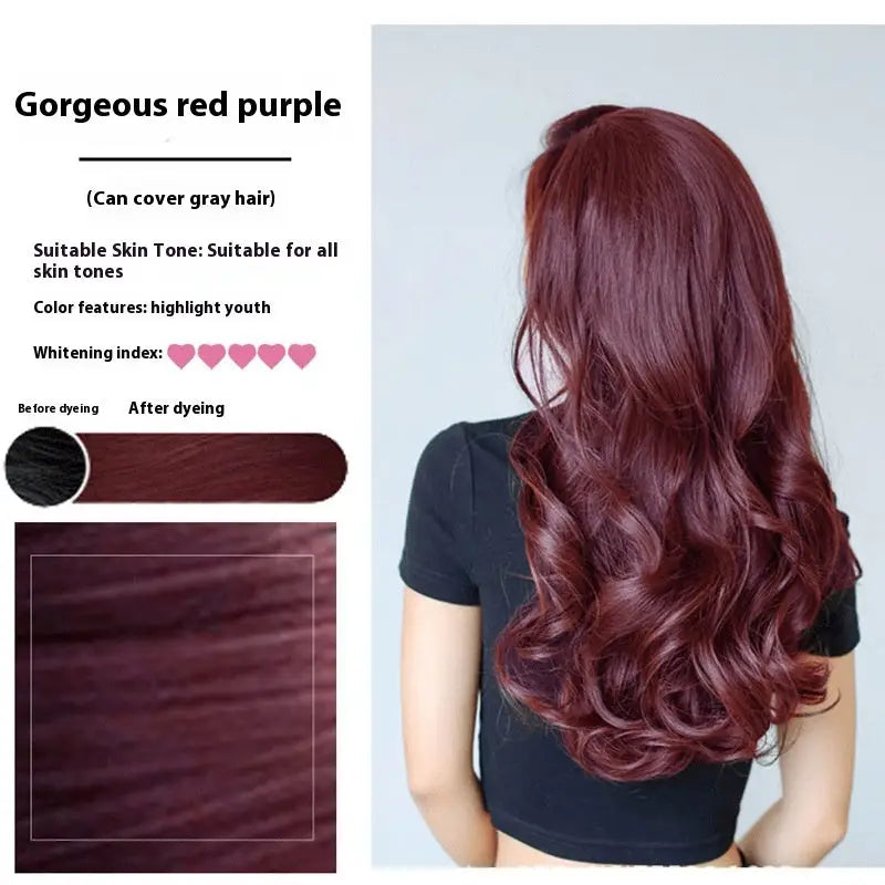Plants Do Not Hurt Scalp Hair Dye - Gorgeous Red Purple / 500ml