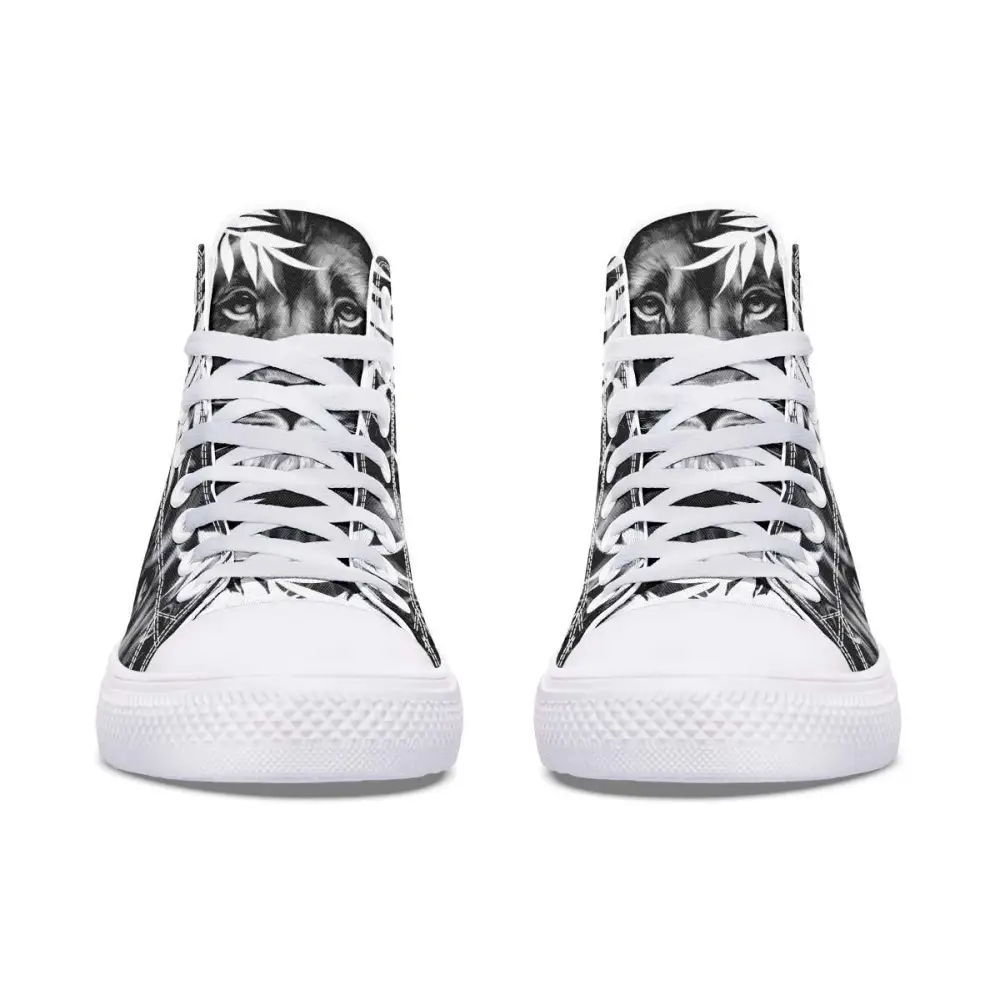 Printed Couple High-top Canvas Shoes