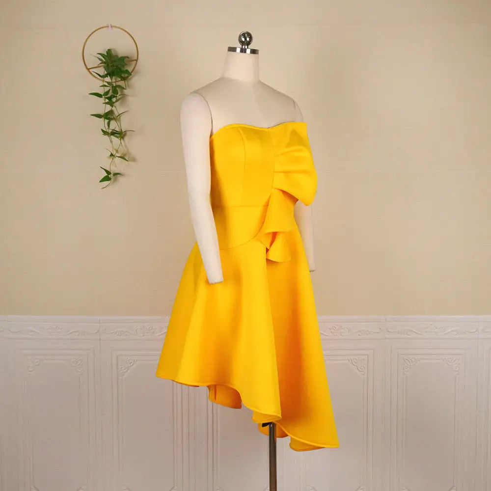 Sexy Bra No Sleeve High Waist Asymmetric Hem Women’’s Dress Party Dresses