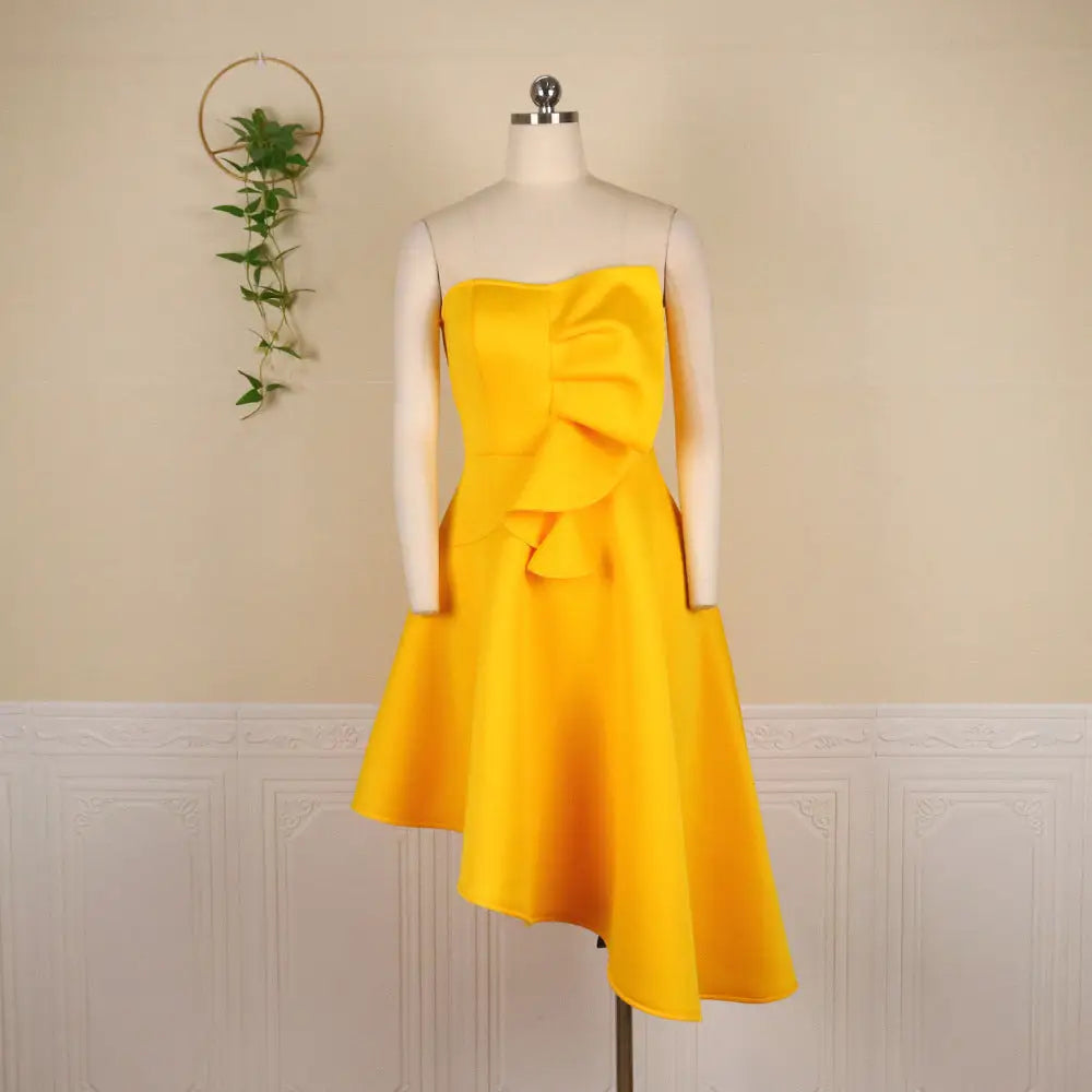 Sexy Bra No Sleeve High Waist Asymmetric Hem Women’’s Dress Party Dresses