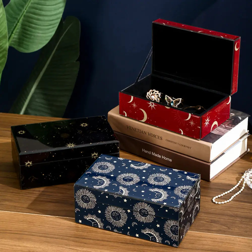 Sun Moon Star Series Ornament Storage Jewellery Box - Beyond Trends Hub
