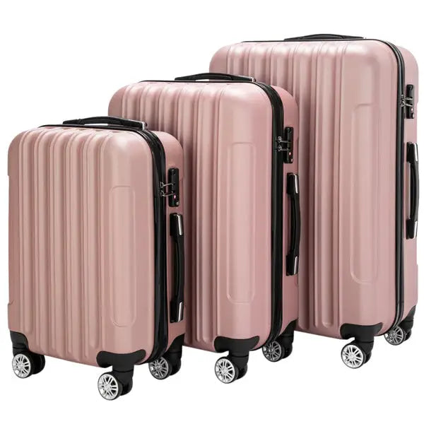 Vertical 3-in-1 Spinner Wheel With Handle Trolley Box 20in 24in 28in ABS Aluminum Alloy Trolley Fashion Color - Rose