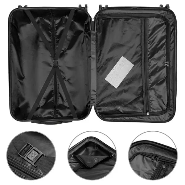 Vertical 3-in-1 Spinner Wheel With Handle Trolley Box 20in 24in 28in ABS Aluminum Alloy Trolley Fashion Color - Rose