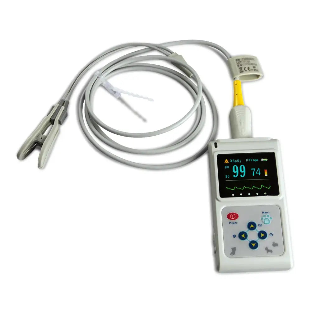 VET Veterinary Pulse Oximeter SPO2 Pulse Rate Monitor Ear Tongue Probe PC SW - CMS60DVET
