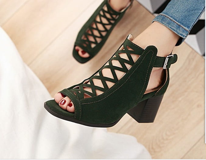 fish mouth sandals plus size women’s shoes