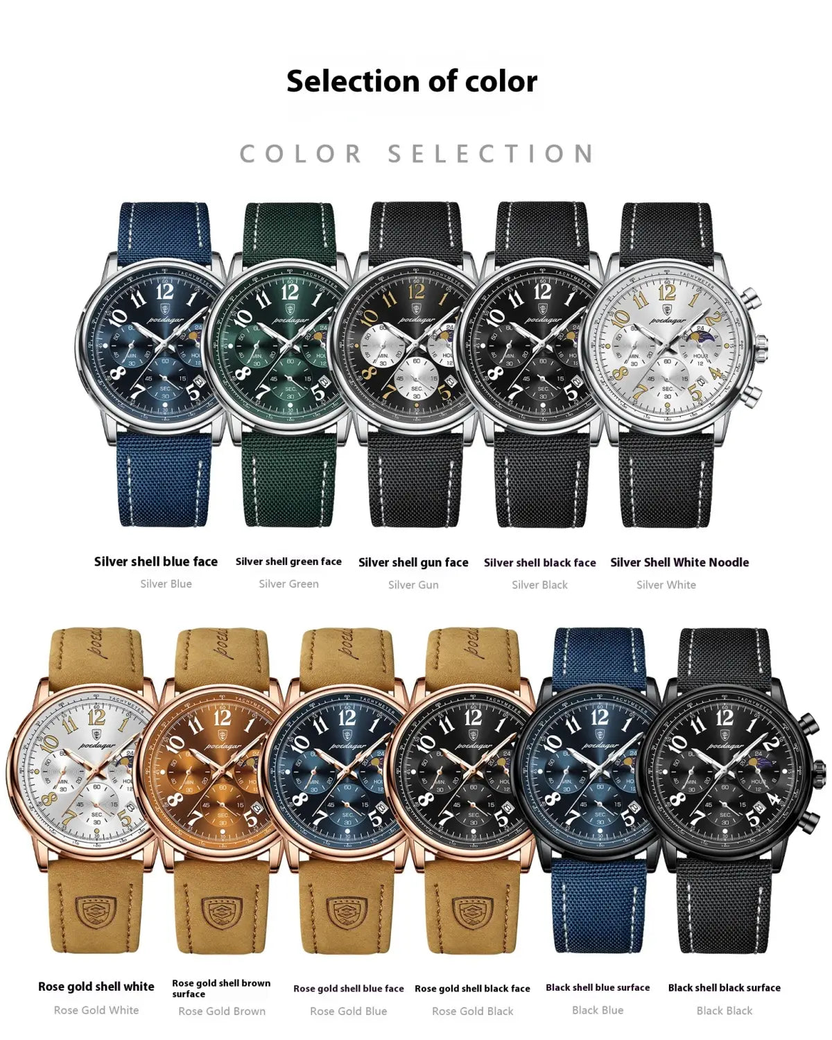 Multifunctional Luminous Quartz Men’s Watch